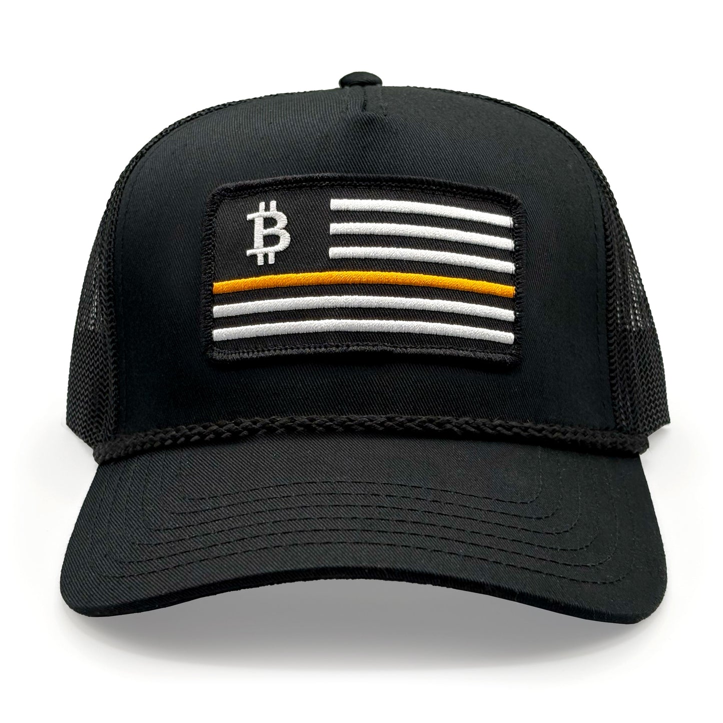 Orange Line Bitcoin - Mesh Back Trucker Hat